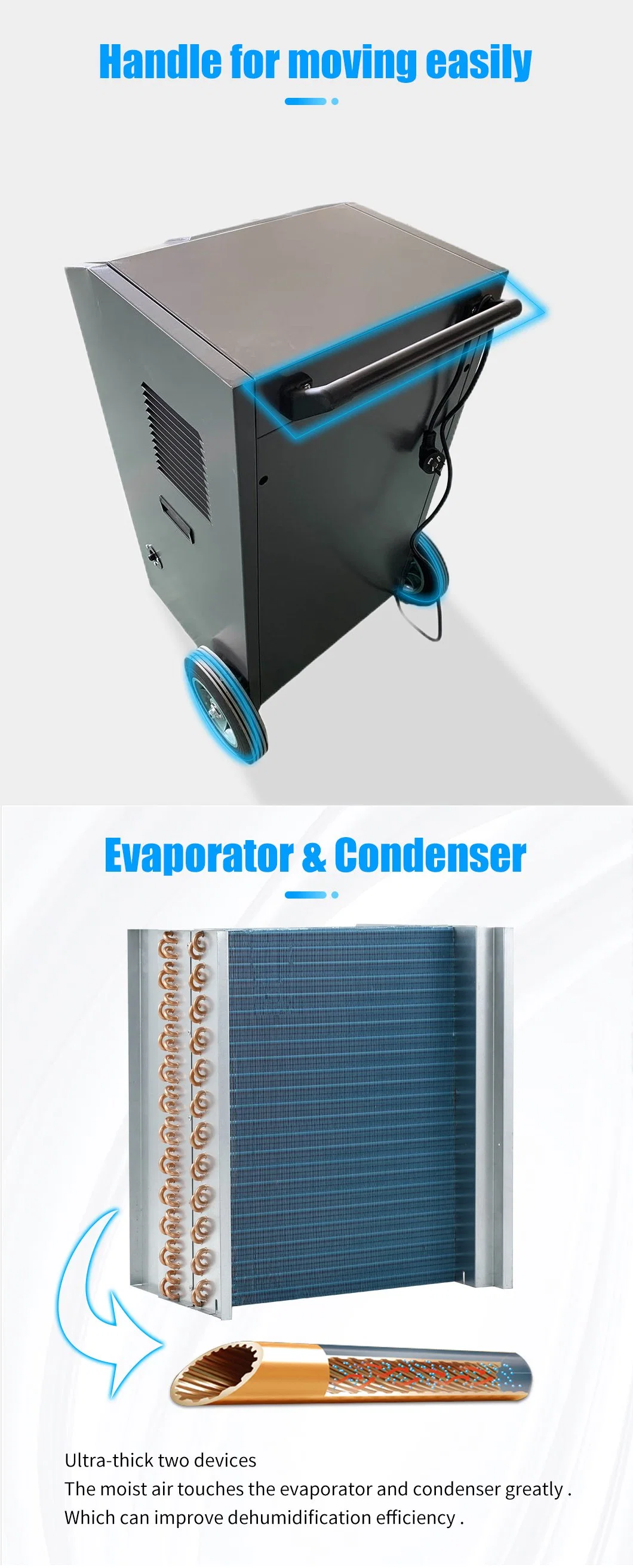 90L Full House Super Quiet Cheap Commercial Global Dehumidifier for Basement and Whole Room